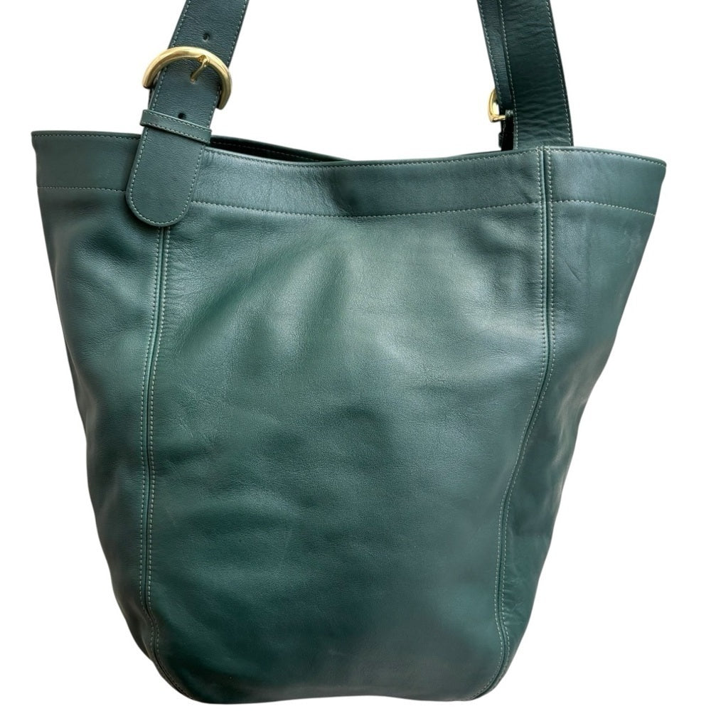 Coach rare vintage green leather large soho bag 4082