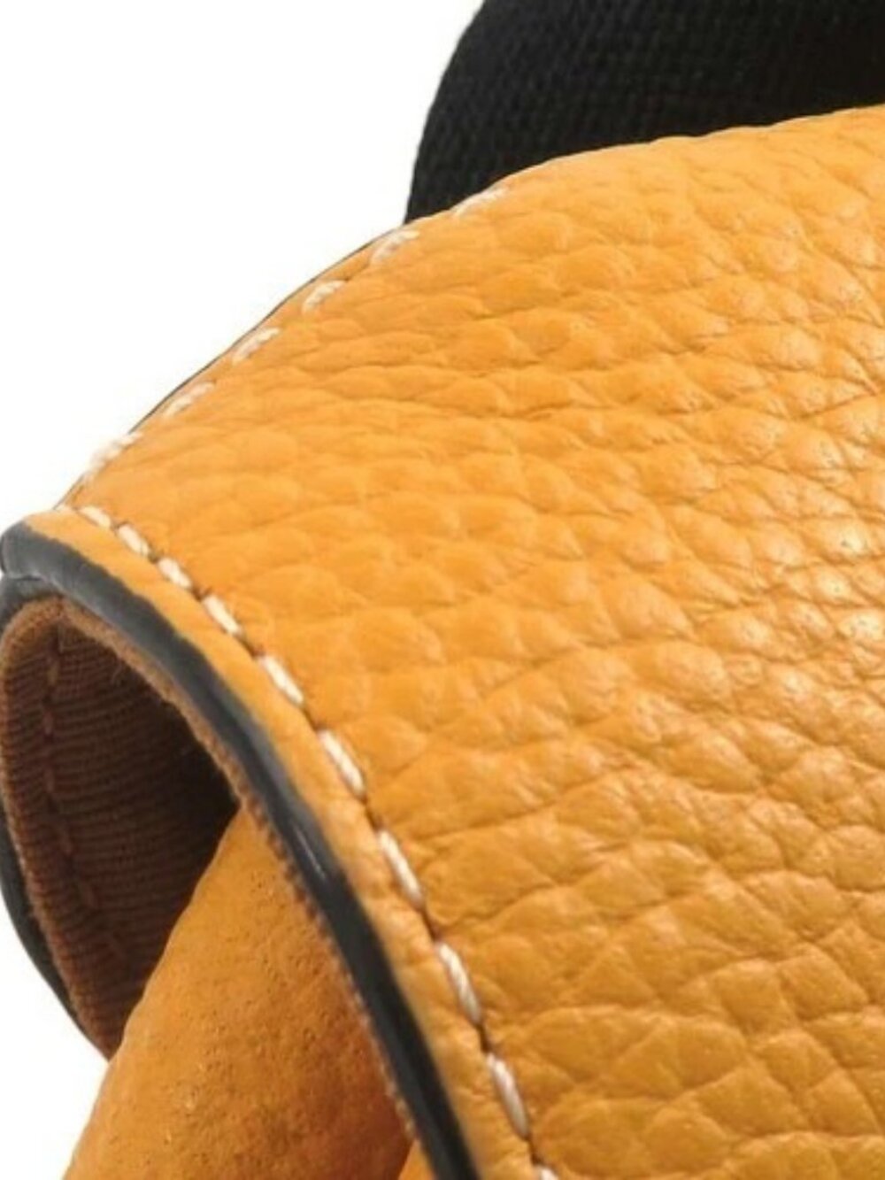 Auth COACH Body Bag Yellow Leather - r11072k