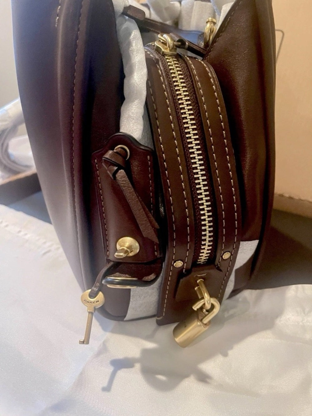 COACH Rogue Bag 31 CCX23 Brass/Maple 3WayWear Full Grain Leather FACTORY WRAPPED