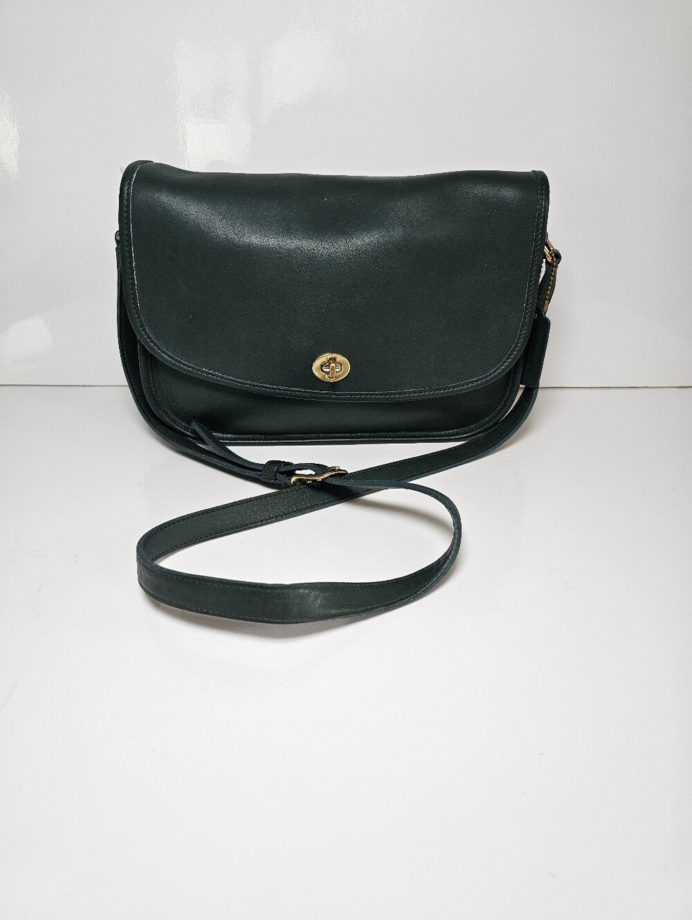 Vintage 1994 Coach City Bag 9790 Bottle Green USA Made Rare Collector Piece