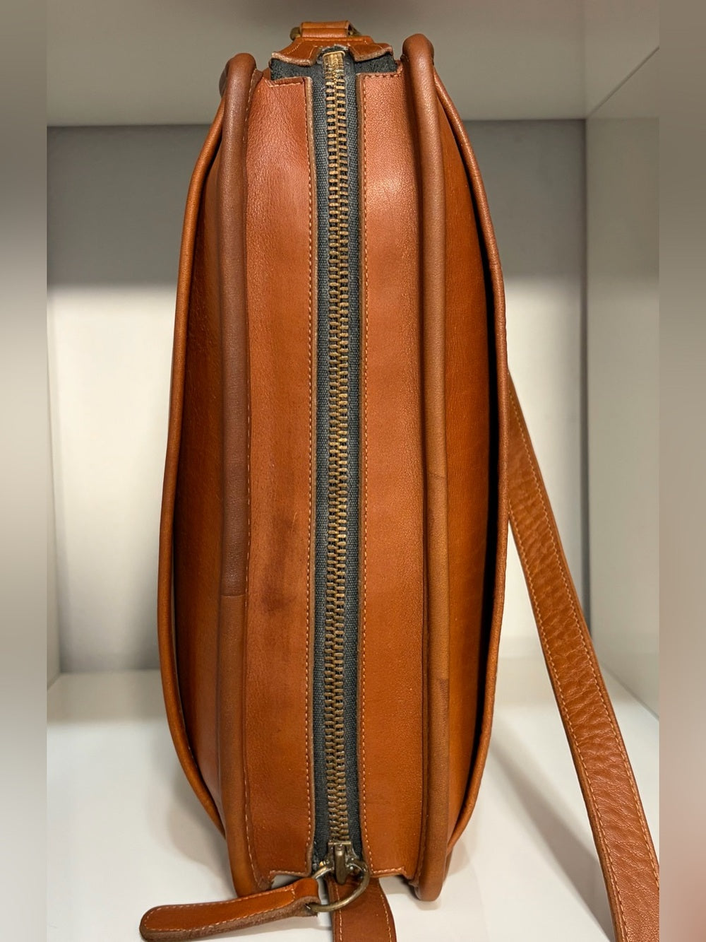 Vintage Coach Swagger Bag (#9820) Made in NYC w/ Rare “Irregular” Creed Stamp