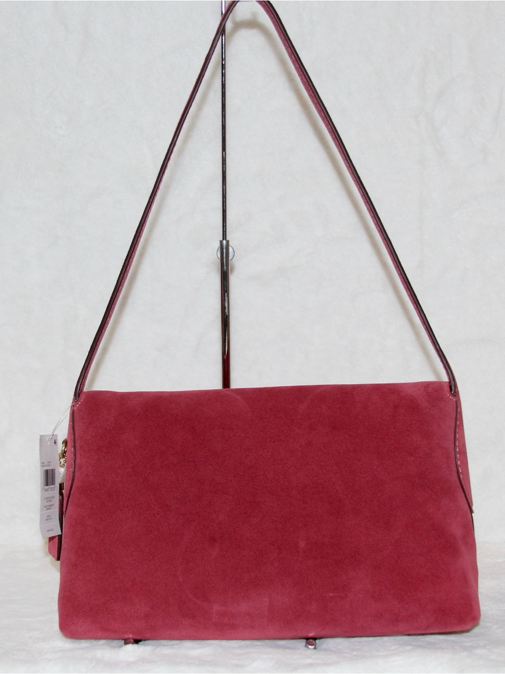 NWT COACH Chelsea Bag 30 Dark Fuchsia Shoulder Bag Suede Leather Purse Handbag