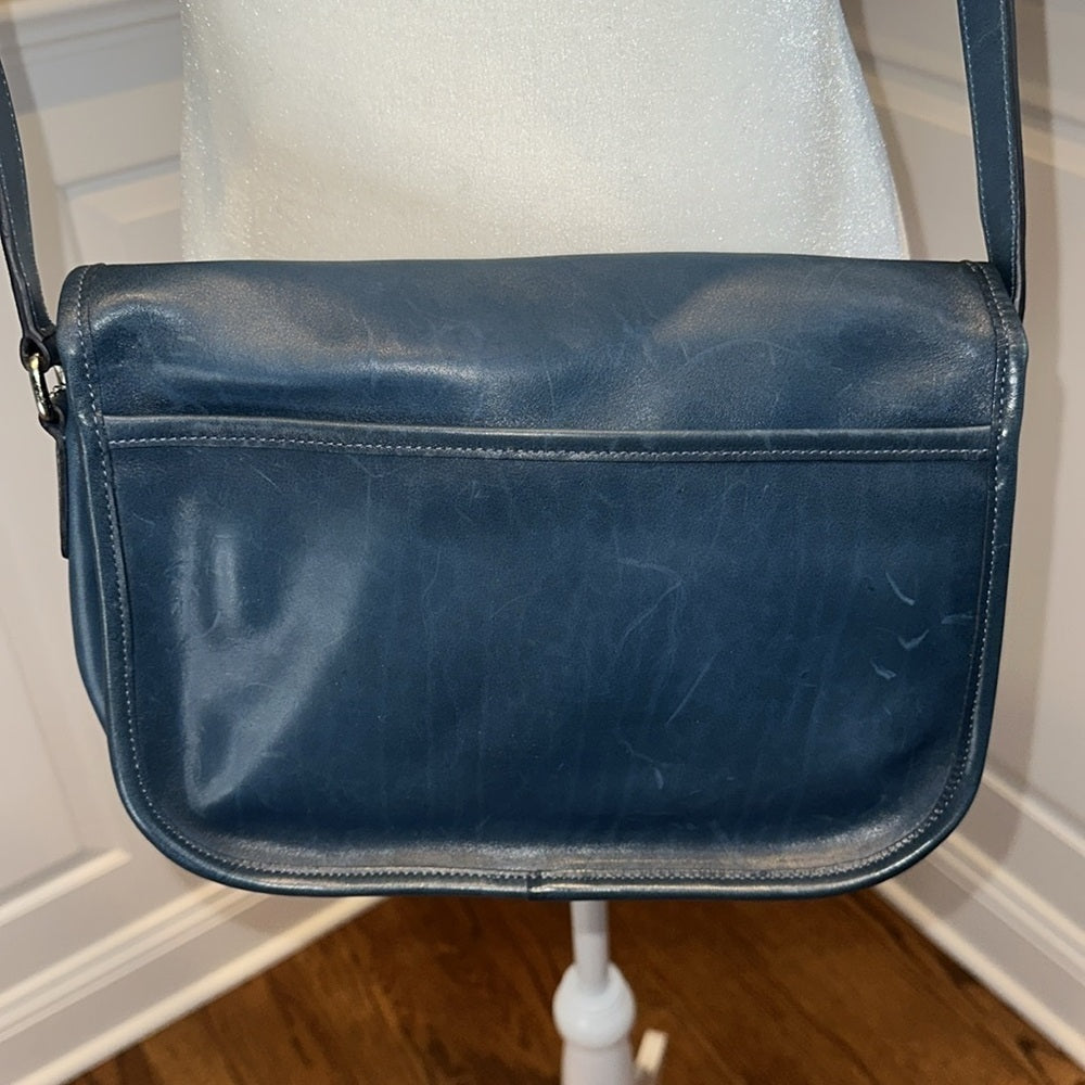 Vintage Coach City Bag - Rare Blue