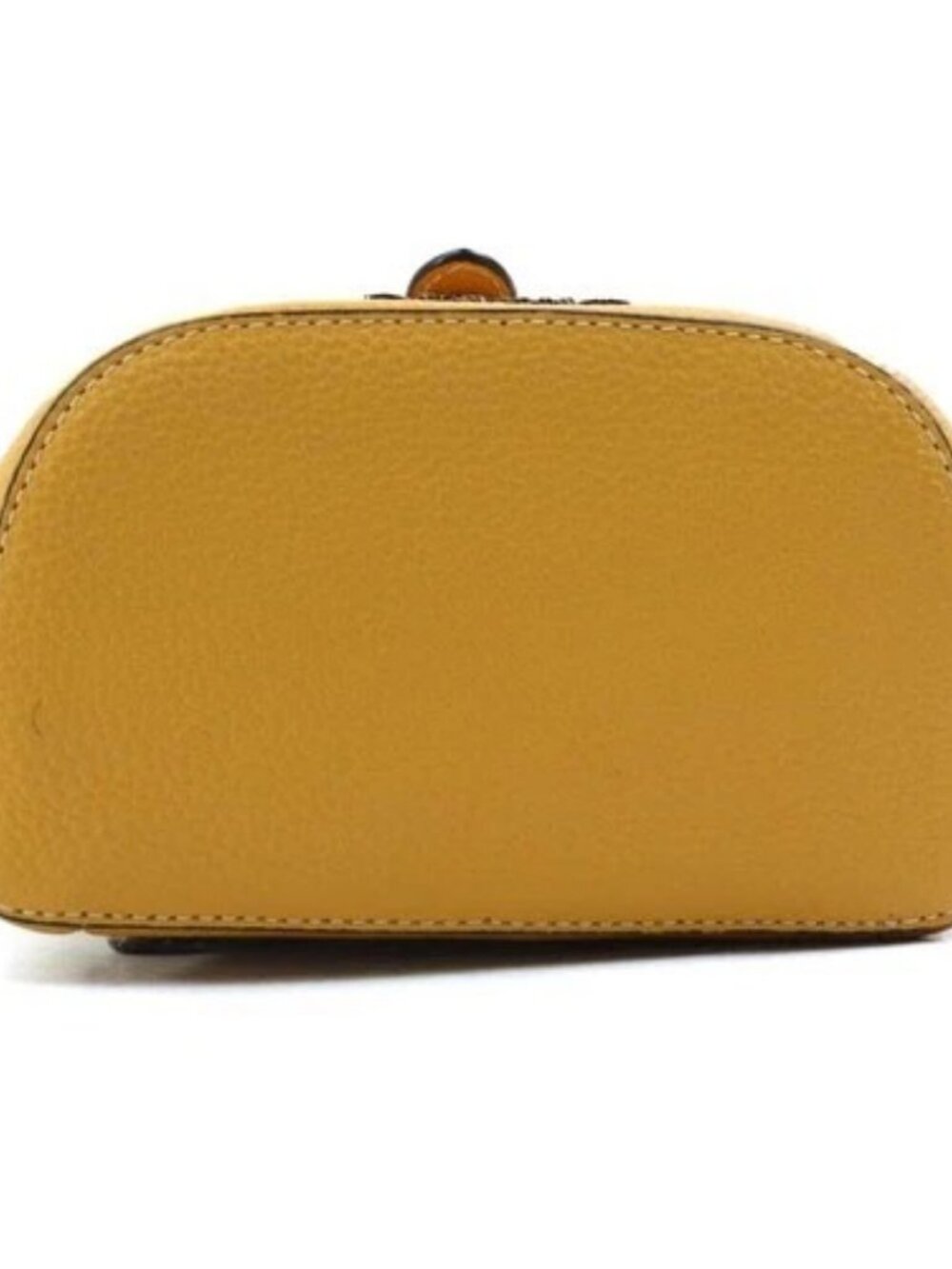 Auth COACH Body Bag Yellow Leather - r11072k