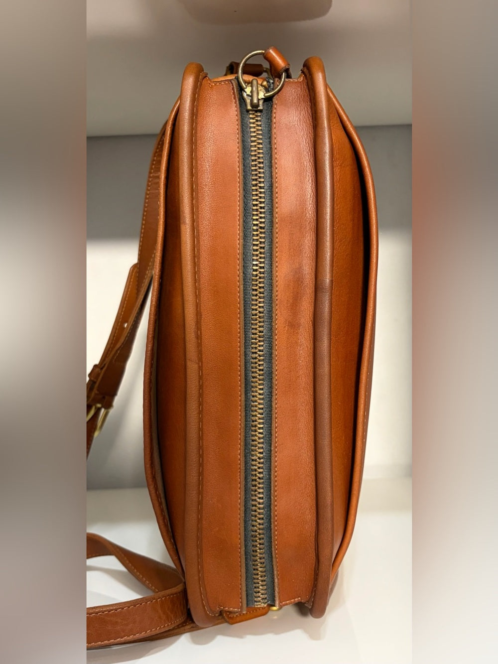 Vintage Coach Swagger Bag (#9820) Made in NYC w/ Rare “Irregular” Creed Stamp