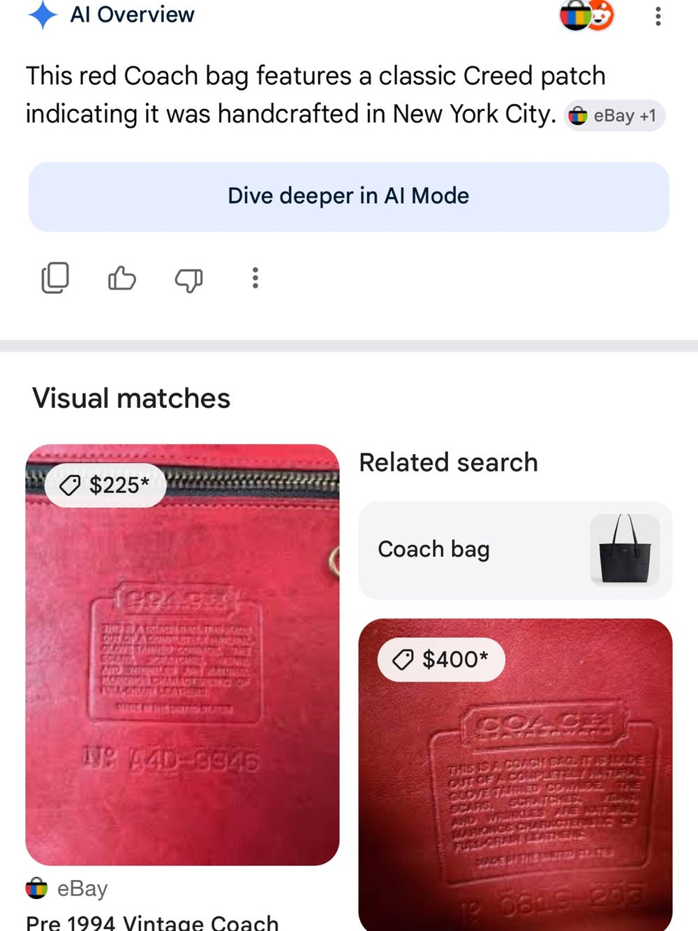 Vintage Coach Spectator Bag