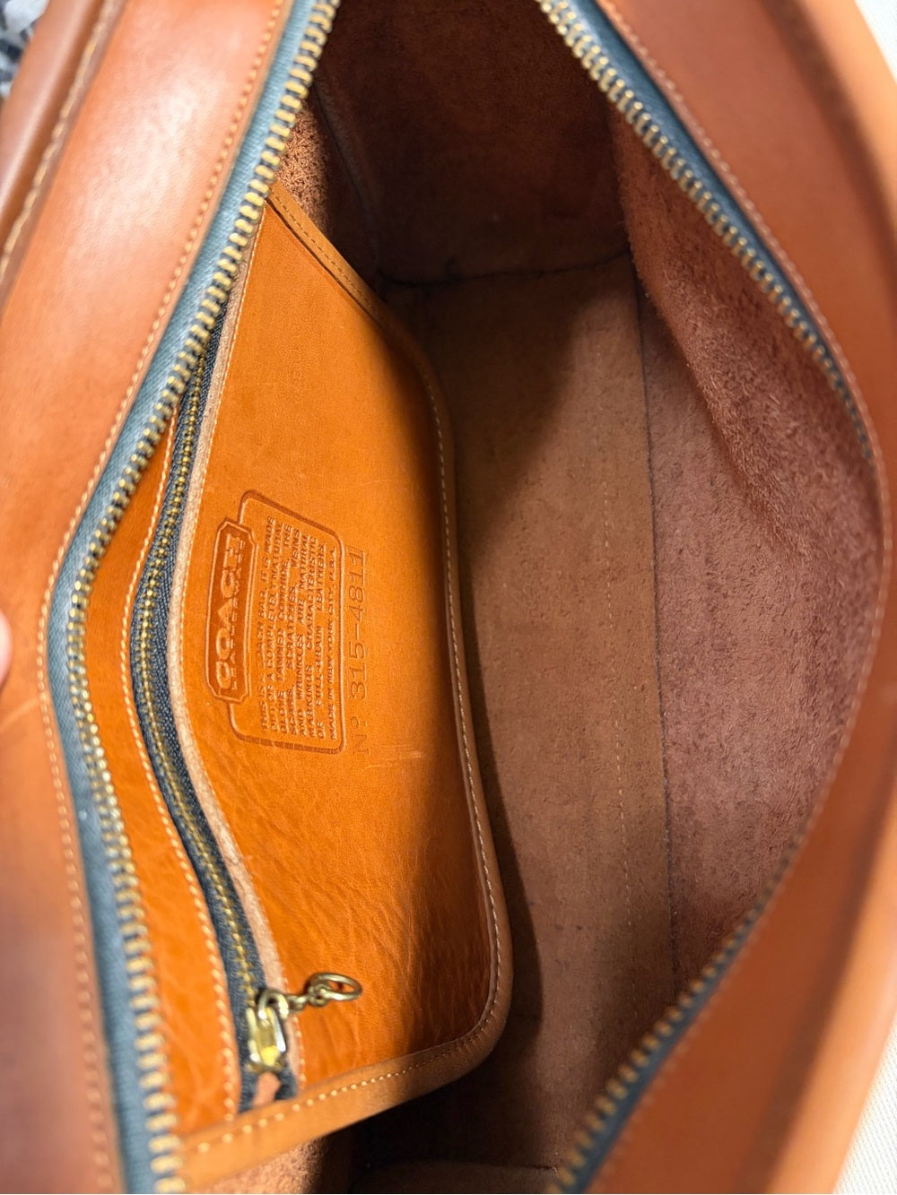Vintage Coach Swagger Bag (#9820) Made in NYC w/ Rare “Irregular” Creed Stamp