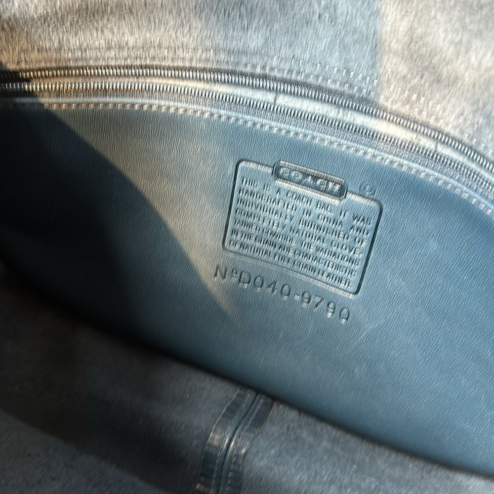 Vintage Coach City Bag - Rare Blue