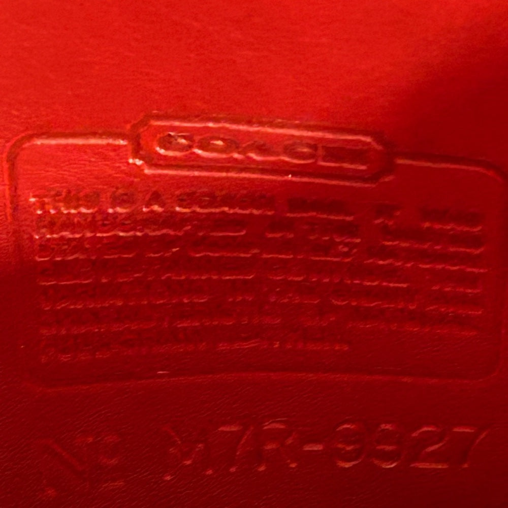 Vintage Coach Willis Bag 9927 Red Glove Tanned Leather Top Handle Crossbody