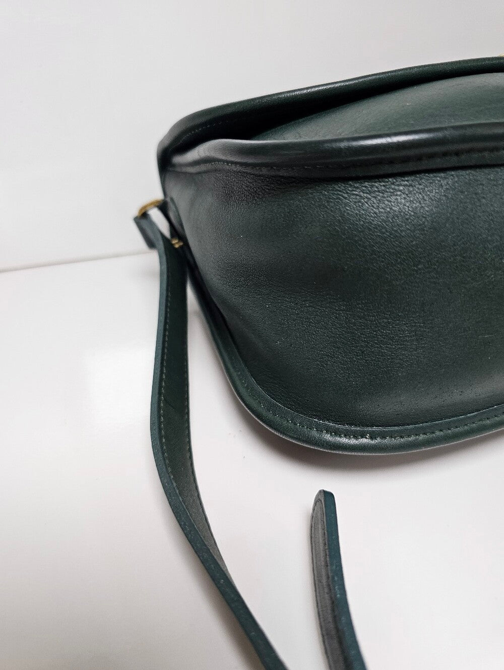Vintage 1994 Coach City Bag 9790 Bottle Green USA Made Rare Collector Piece
