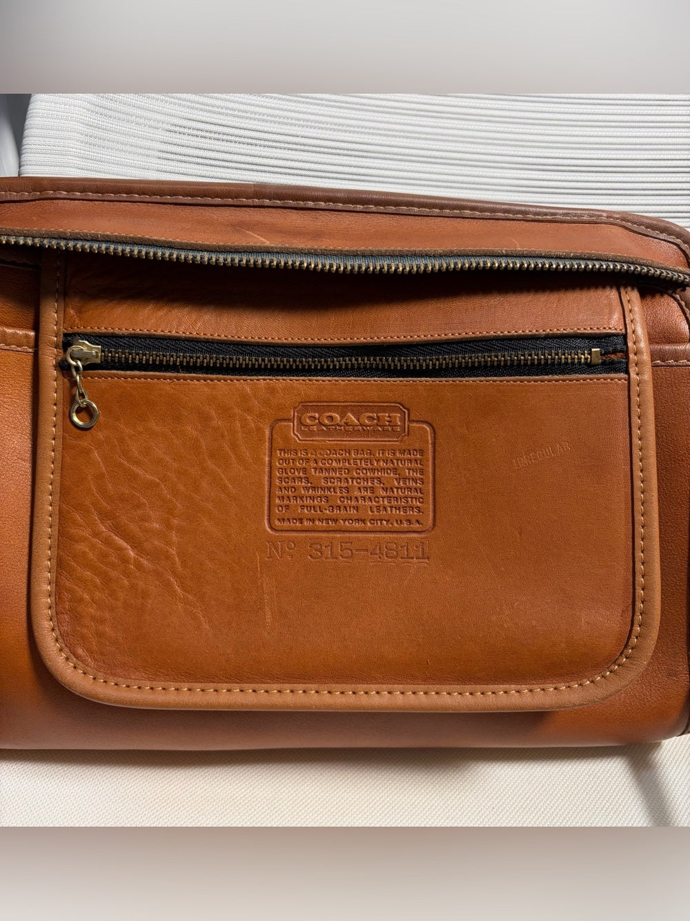 Vintage Coach Swagger Bag (#9820) Made in NYC w/ Rare “Irregular” Creed Stamp