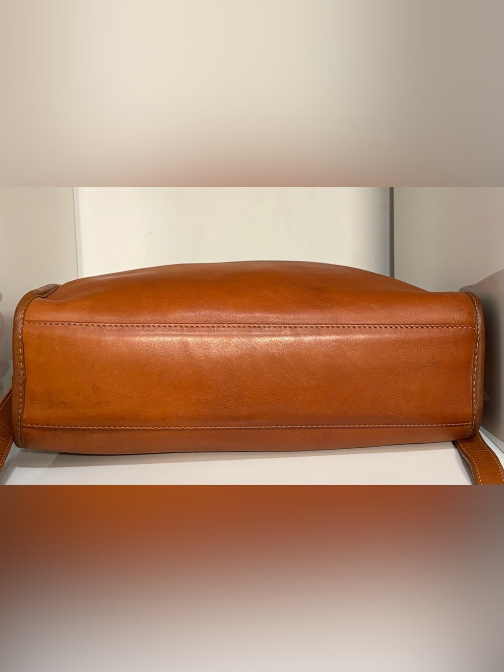 Vintage Coach Swagger Bag (#9820) Made in NYC w/ Rare “Irregular” Creed Stamp